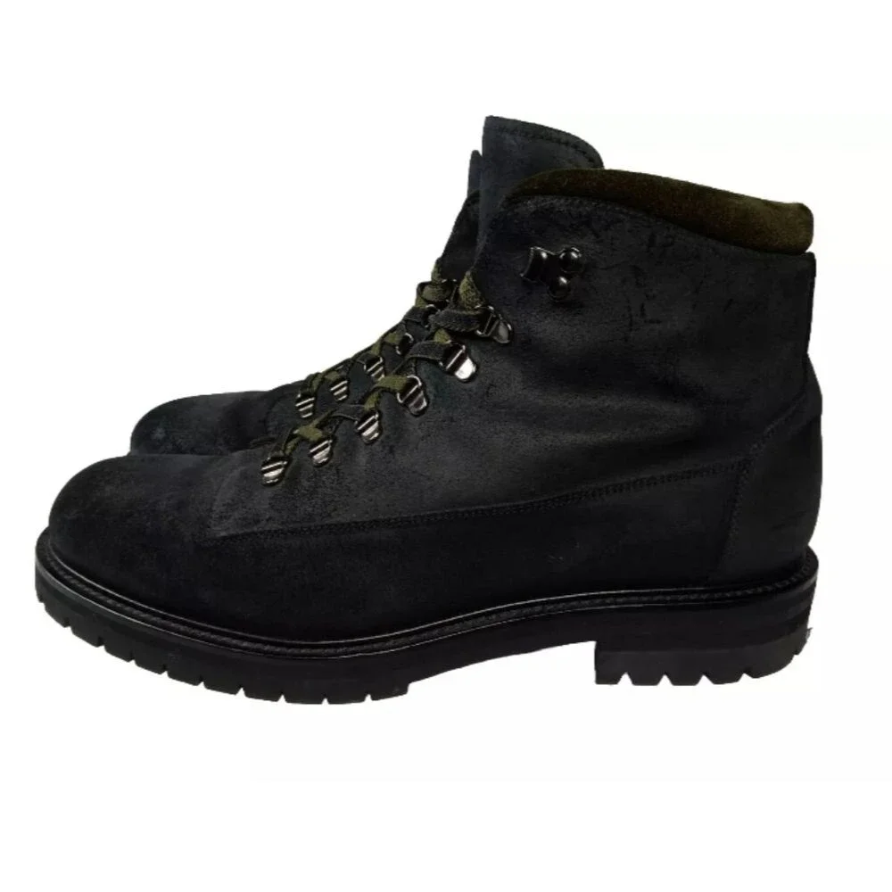 Mr PorterJacques Shearling-Lined Waxed-Suede Boots Men's Size 12 Mr. P.